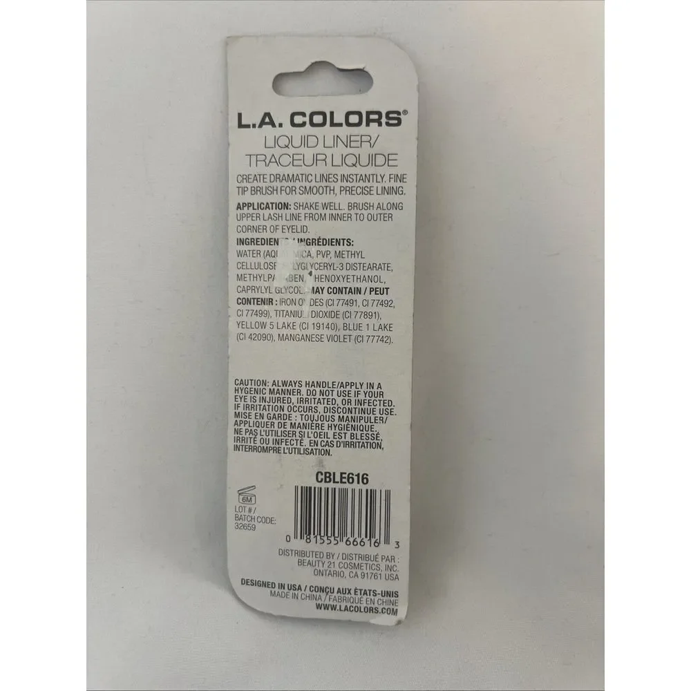 L.A. Colors Metallic Liquid Eyeliner Lavender & Blue Lot Of 3 New in Box‎